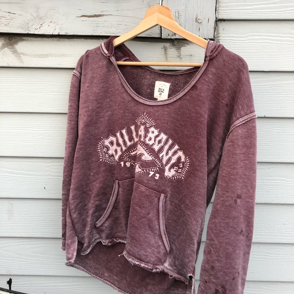 Maroon vintage look Billabong sweatshirt